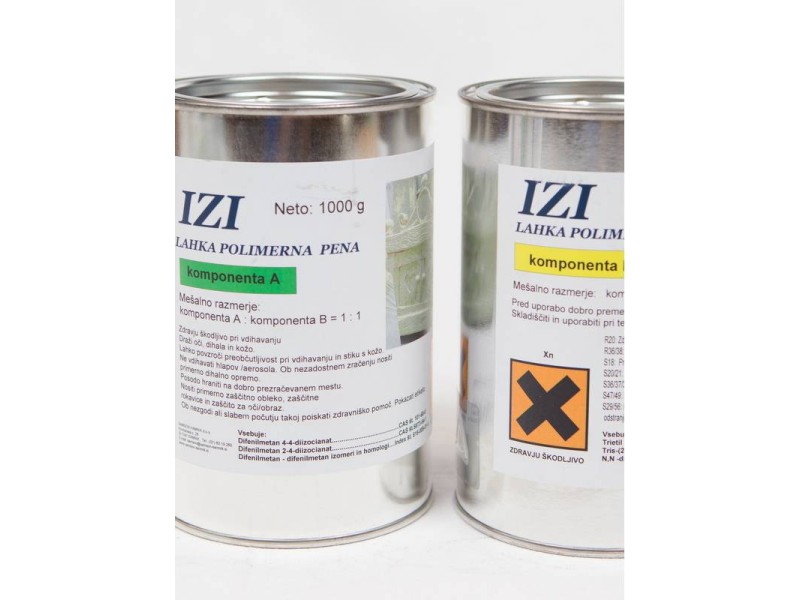 IZI - lahka polimerna pena 1 kg + 1 kg