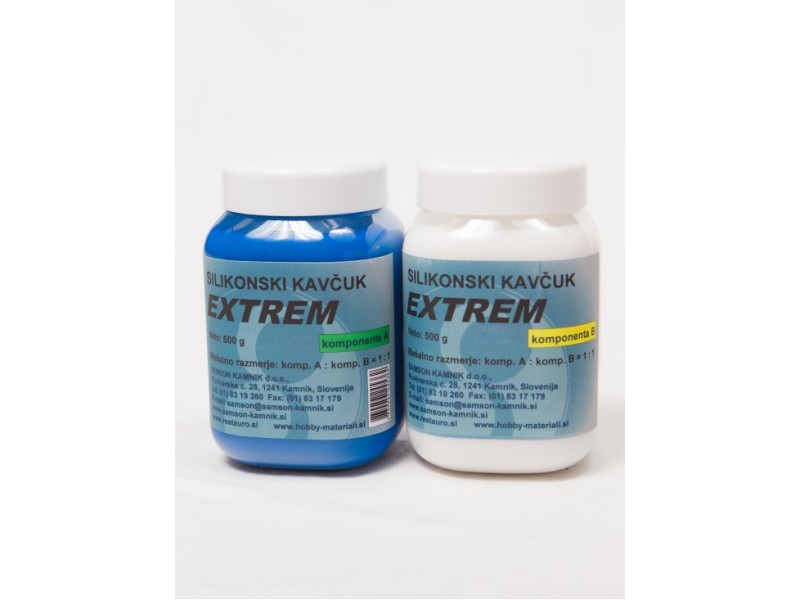 Silikonski kavčuk EXTREM 500 + 500 g