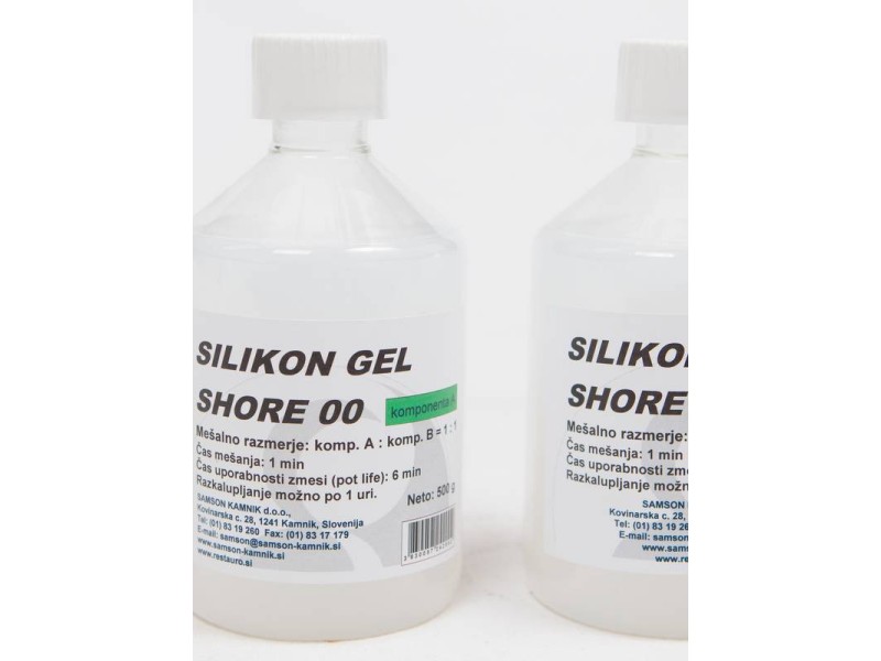 Izjemno mehak SILIKON GEL SHORE 00 500 + 500 g
