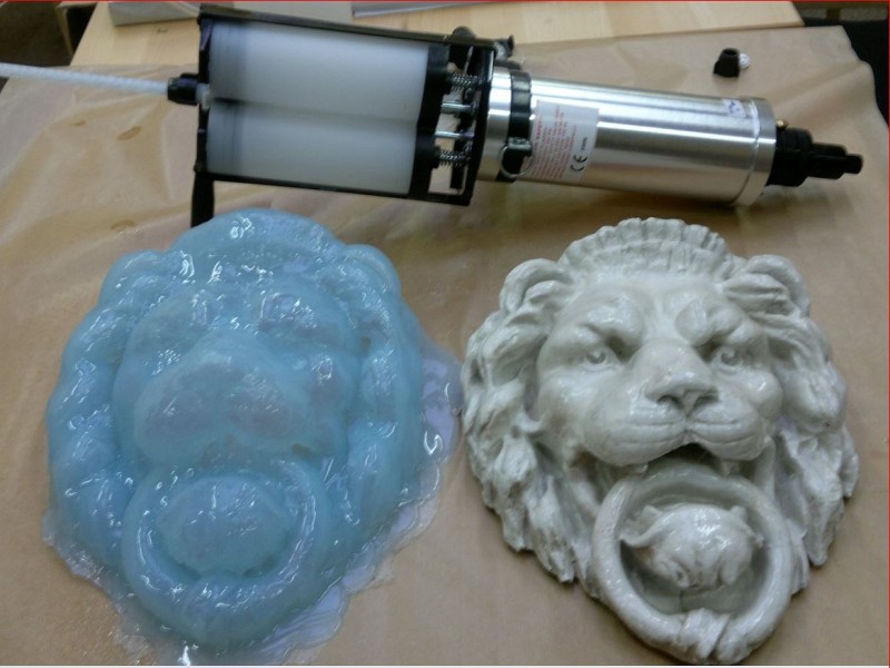 QUICKSIL silikon za nanašanje z brizganjem 750 g + 750 g