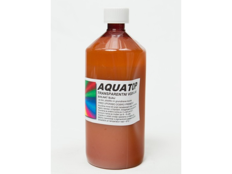 
AQUATOP Transparent, silky shine, water-based varnish 1l