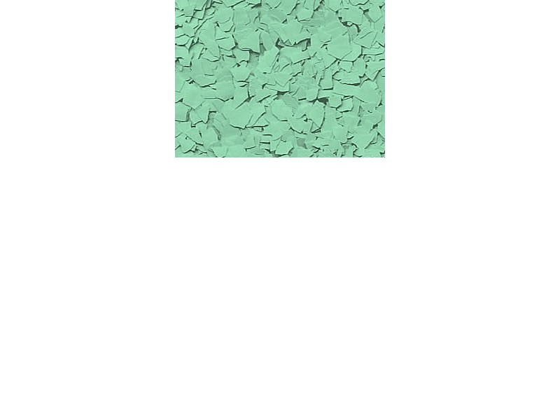 Flecked colored chips for EPOXY and WALL PAINTS, pale green